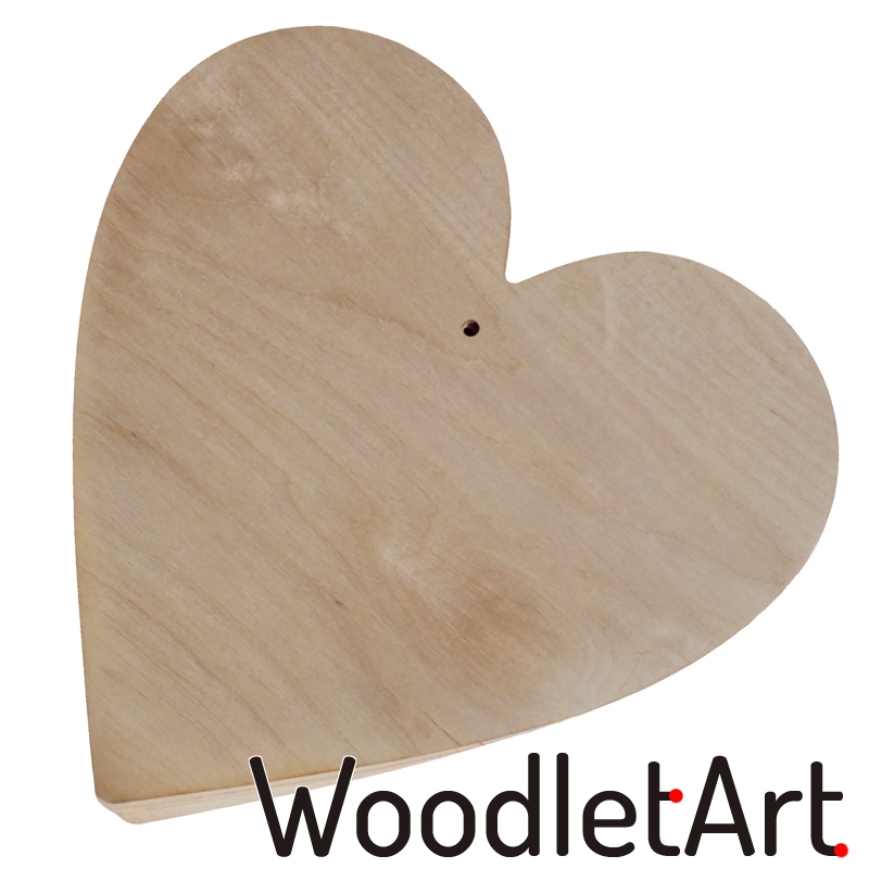 Serduszko ze sklejki 3mm zawieszka na ścianę